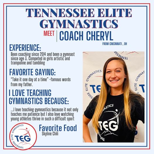 Cheryl - Tennessee Elite Gymnastics Staff