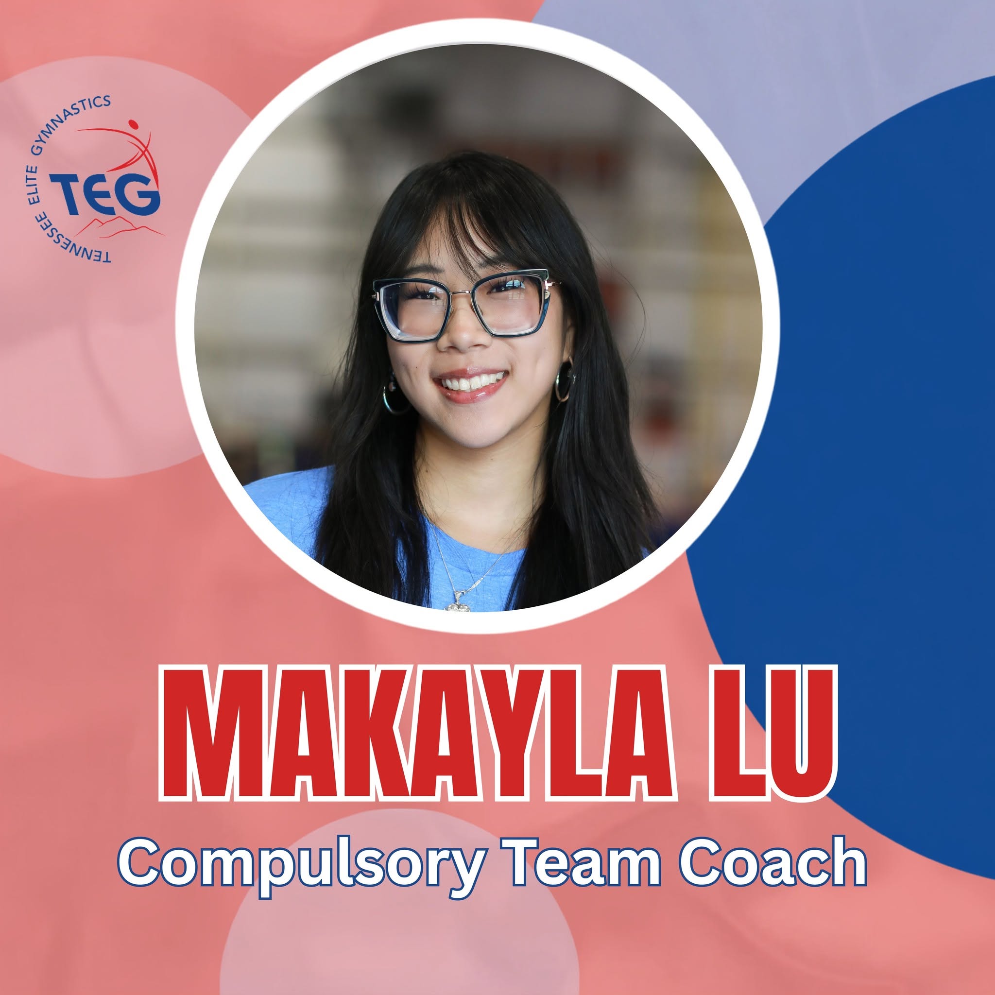 Coach Makayla Lu at Tennessee Elite Gymnastics